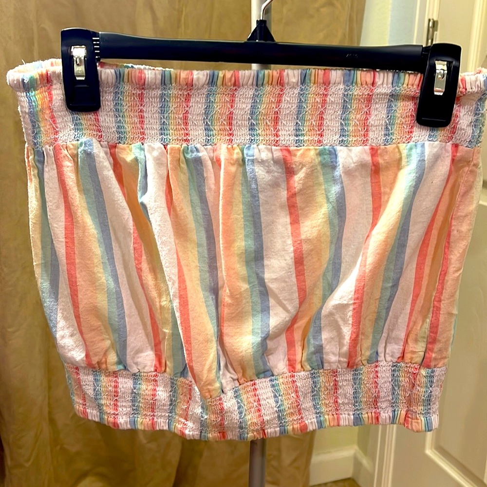 Multicolored halter top